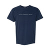 The Acuff Weekley Serif | Adult True Navy Tee