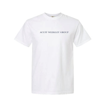 The Acuff Weekley Serif | Adult White Tee