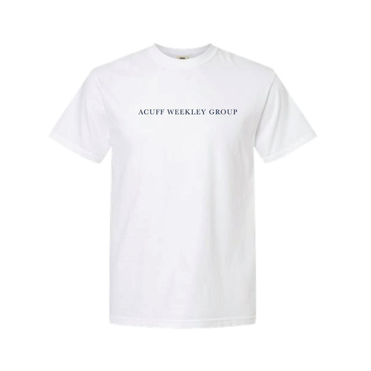 The Acuff Weekley Serif | Adult White Tee