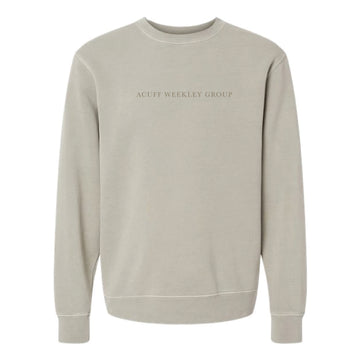 The Acuff Weekley Group Serif | Adult Pigment Cement Sweatshirt