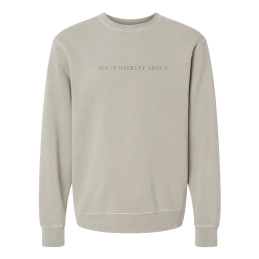 The Acuff Weekley Group Serif | Adult Pigment Cement Sweatshirt