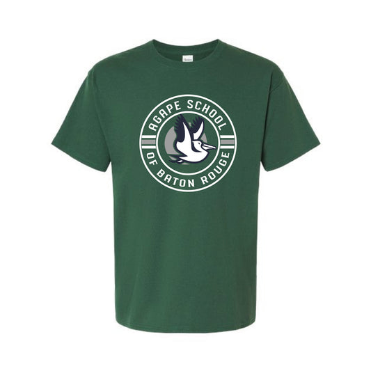 The Agape Circle - Field Trip Shirt | Adult Athletic Dark Green Tee