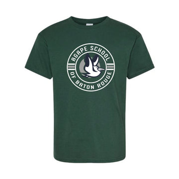 The Agape Circle- Field Trip Shirt | Youth Athletic Dark Green Tee