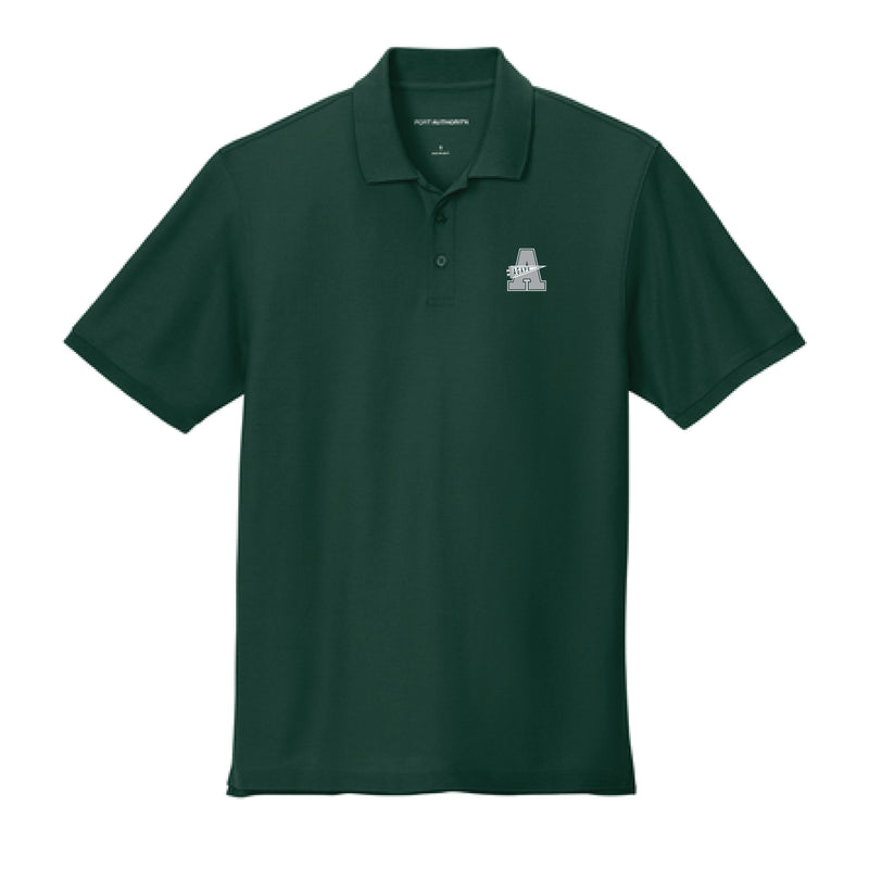 The Agape Pennant | Embroidered Adult Dark Green Polo