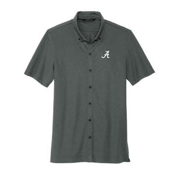 The Alabama A Logo | Embroidered Anchor Grey Polo