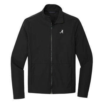The Alabama A Logo | Embroidered Deep Black 1/4 Pullover