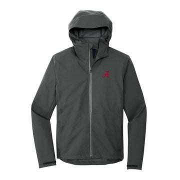 The Alabama A Logo | Embroidered Anchor Grey Rain Jacket
