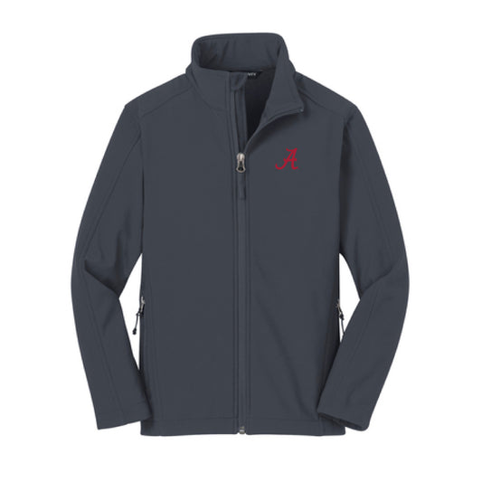 The Alabama A Logo | Youth Embroidered Battleship Grey Jacket