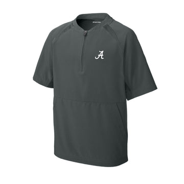 The Alabama A Logo | Embroidered Youth Iron Grey Short Sleeve Jacket
