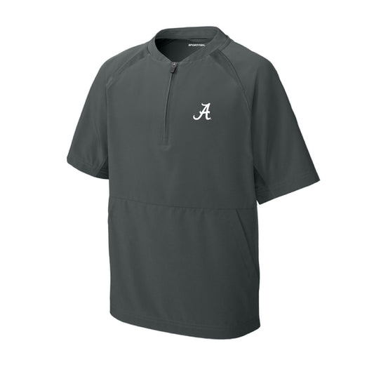 The Alabama A Logo | Embroidered Youth Iron Grey Short Sleeve Jacket
