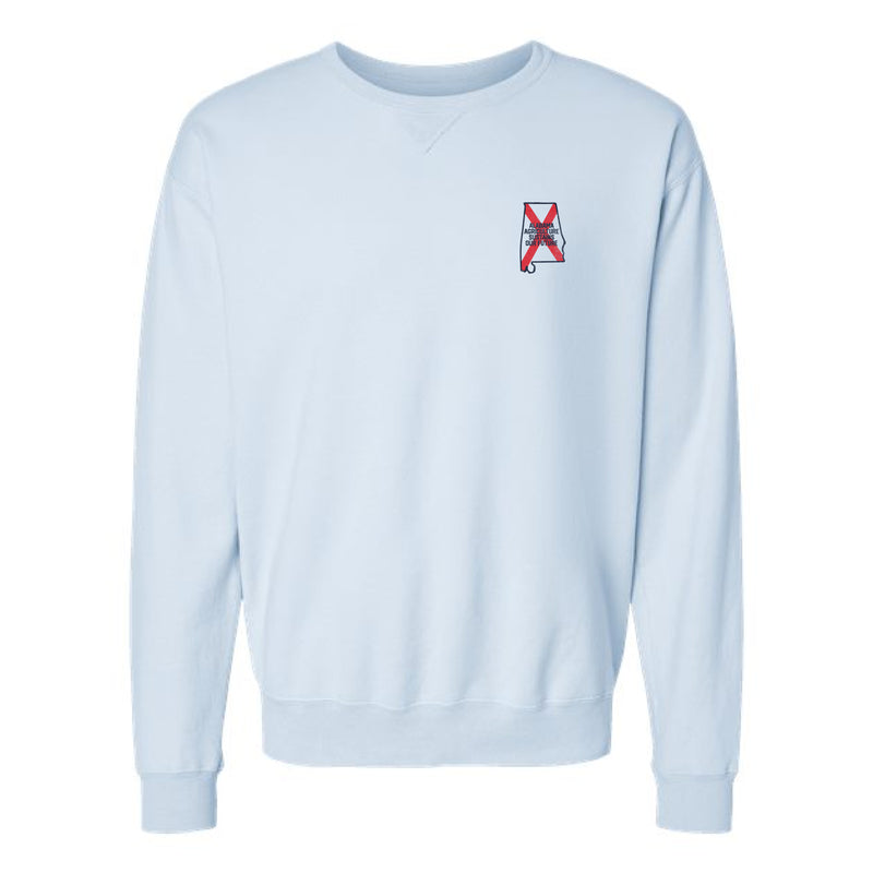 The Alabama Agriculture Flag | Soothing Blue Crewneck