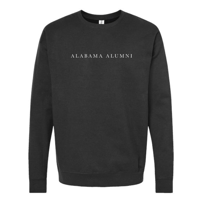 The Alabama Alumni Serif | Black Sweatshirt