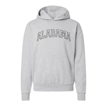 The Alabama Arch Outline | Athletic Heather Hoodie