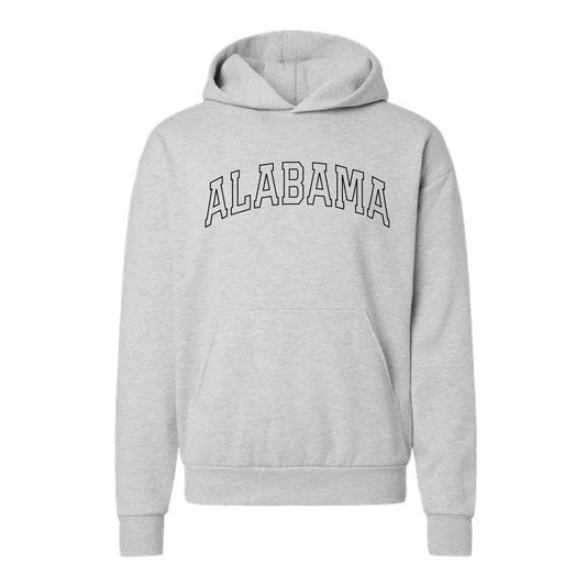 The Alabama Arch Outline | Athletic Heather Hoodie