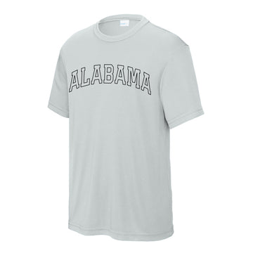 The Alabama Arch Outline | Youth Silver Tee