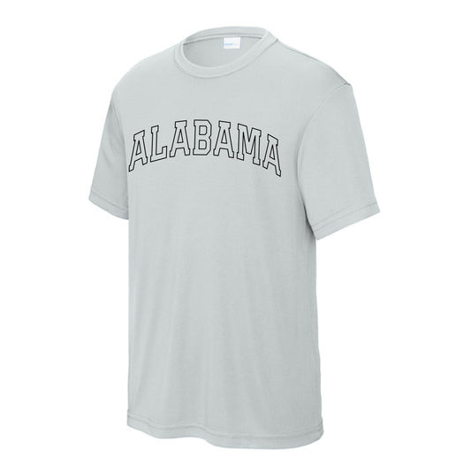 The Alabama Arch Outline | Youth Silver Tee