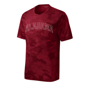 The Alabama Arch Outline | Youth Deep Red Tee