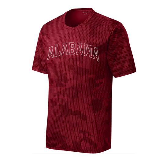 The Alabama Arch Outline | Youth Deep Red Tee