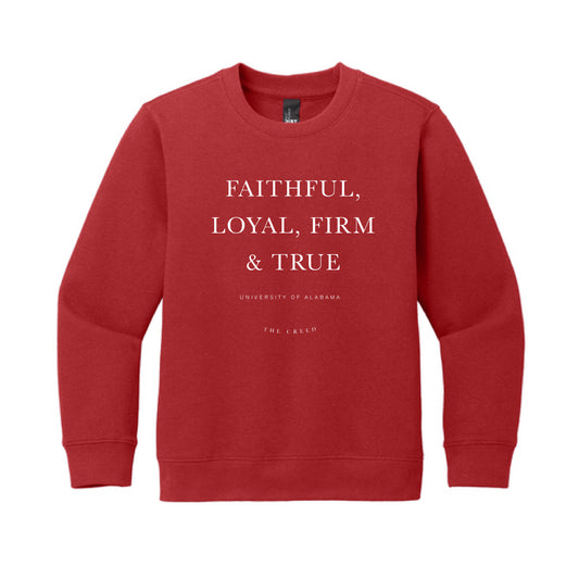 The Alabama Creed | Youth Classic Red Sweatshirt