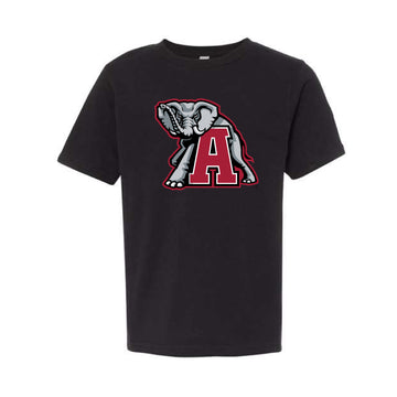 The Alabama Elephant A Logo | Youth Black Tee