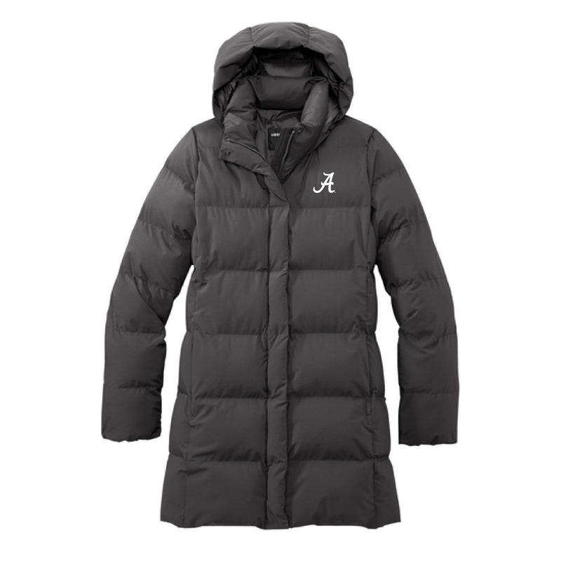 The Alabama A Logo | Embroidered Anchor Grey Puffy Parka