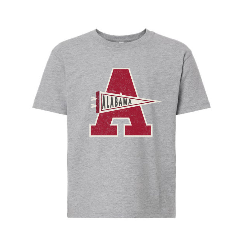 The Alabama Pennant A | Youth Athletic Heather Tee