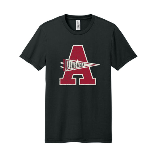 The Alabama Pennant | Black Tee