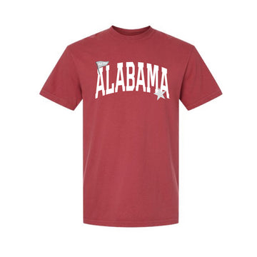 The Alabama Pennant Star | Adult Chili Tee