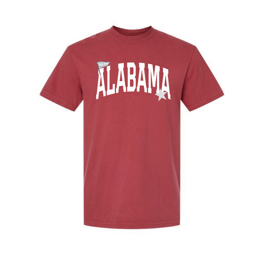 The Alabama Pennant Star | Adult Chili Tee