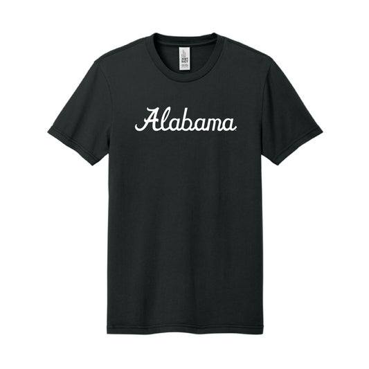 The Alabama Script Logo | Black Tee