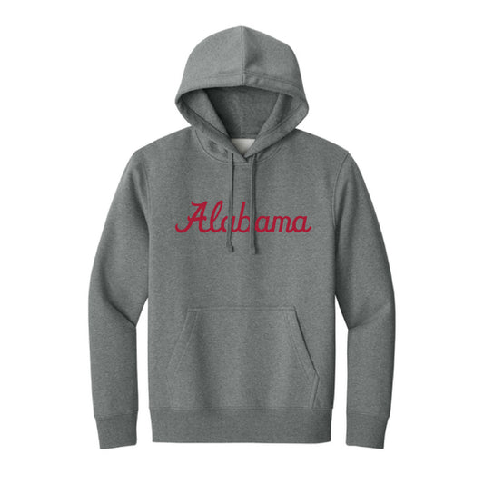 The Alabama Script Logo | Grey Frost Hoodie