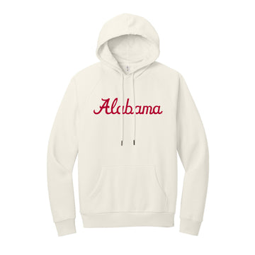 The Alabama Script Logo | White Sand Hoodie