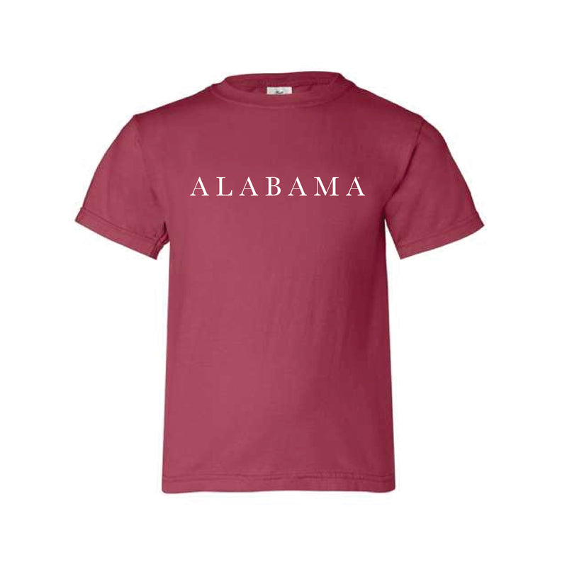 The Alabama Serif | Youth Crimson Tee