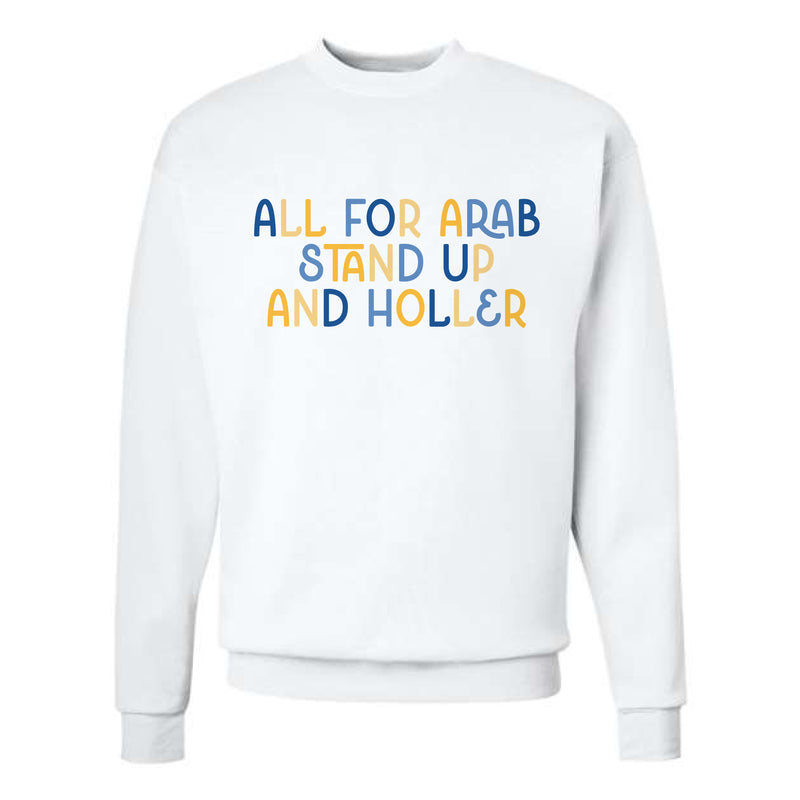 The All For Arab | White Crewneck Sweatshirt