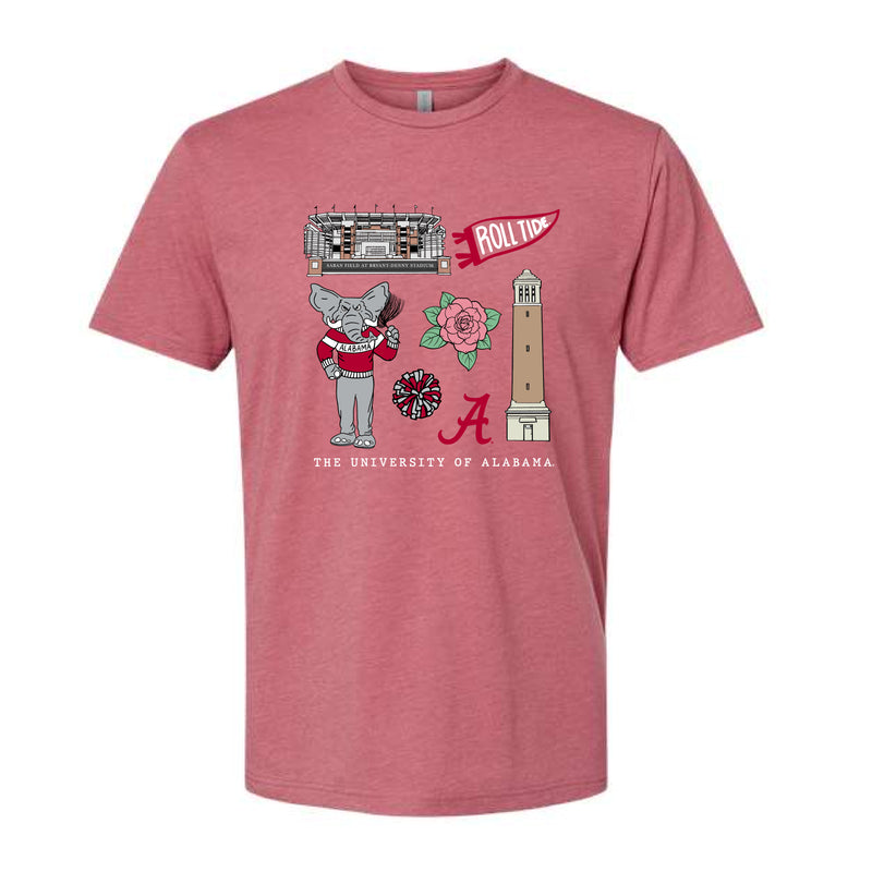 The All Things Alabama | Heather Mauve Tee