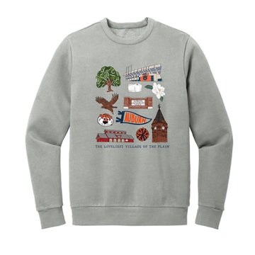 The All Things Auburn | Gusty Grey Crewneck Sweatshirt