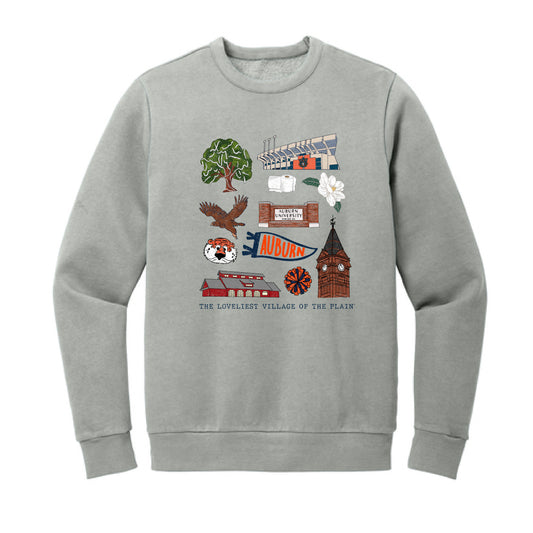 The All Things Auburn | Gusty Grey Crewneck Sweatshirt
