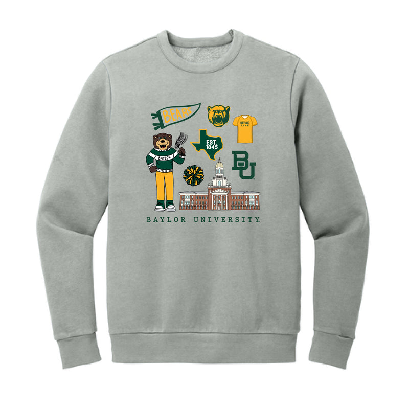 The All Things Baylor | Gusty Grey Sweatshirt
