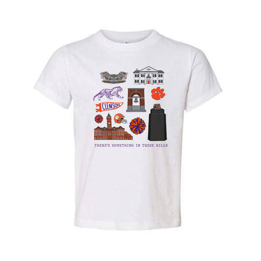 The All Things Clemson | Toddler White Tee