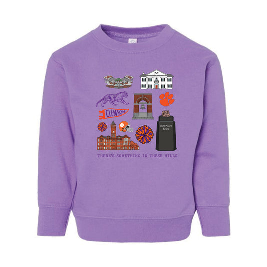 The All Things Clemson | Toddler Lavender Sweatshirt