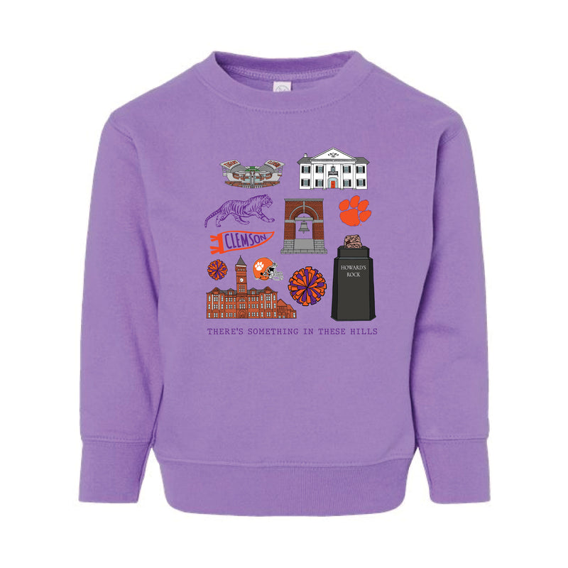 The All Things Clemson | Toddler Lavender Sweatshirt