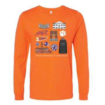 The All Things Clemson | Orange Long Sleeve Tee