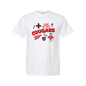 The All Things Cougars | Adult White Tee