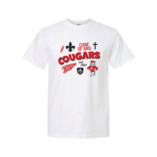 The All Things Cougars | Adult White Tee