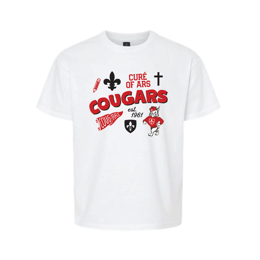 The All Things Cougars | Youth White Tee