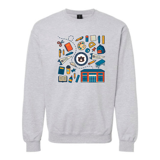 The All Things Education | Adult Sport Grey Crewneck Sweatshirt