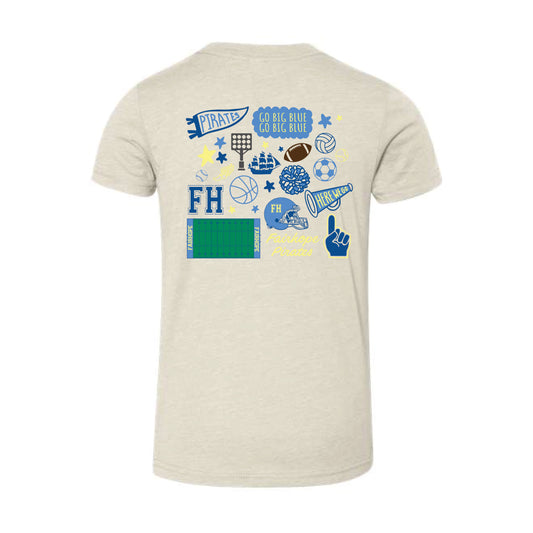 The All Things Fairhope | Adult Heather Dust Tee