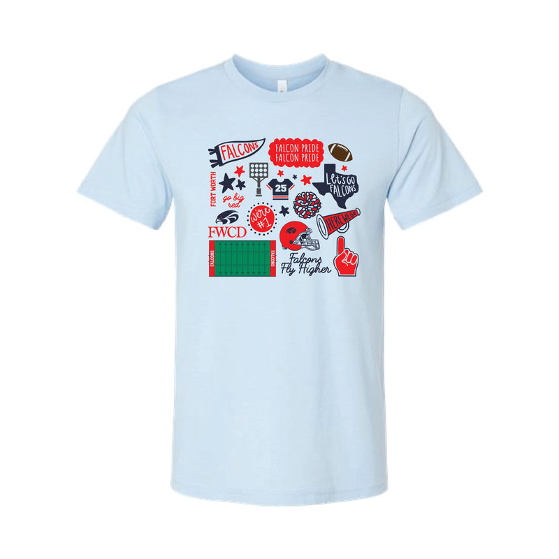 The All Things Fort Worth | Heather Baby Blue Tee