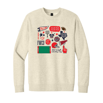 The All Things Fort Worth | Adult Oatmeal Heather Sweatshirt