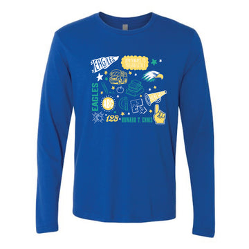The All Things HTE | Adult Royal Long Sleeve Tee